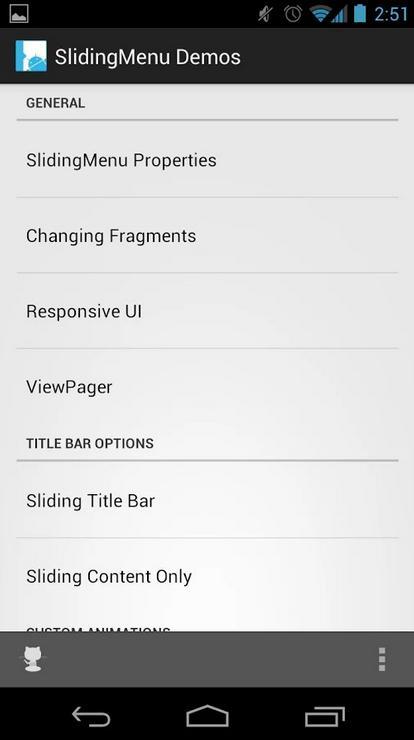Android经典侧滑菜单SlidingMenu使用介绍