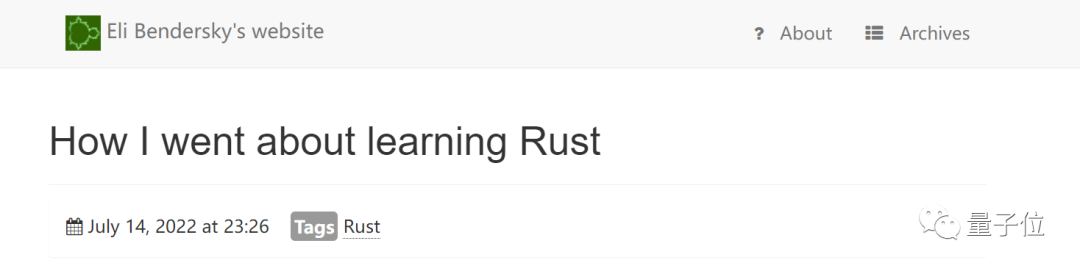 13年资深开发者分享一年学习Rust经历：从必备书目到代码练习一网打尽