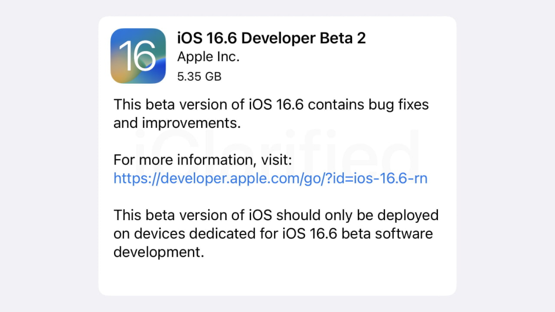 iOS 16.6 更新发布，养老版本？