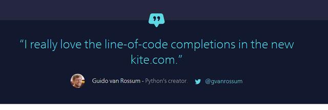 新版Kite：实时补全代码，Python之父都发声力挺！