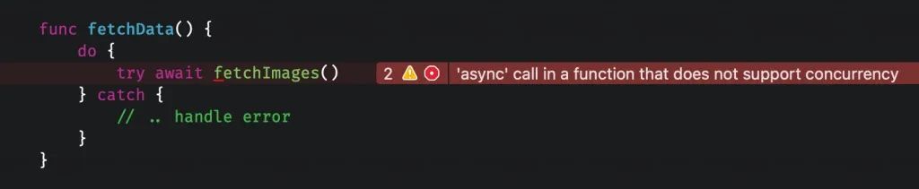 Swift 中的 Async/Await ——代码实例详解
